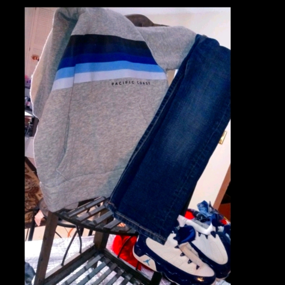 Hoodie and jeans